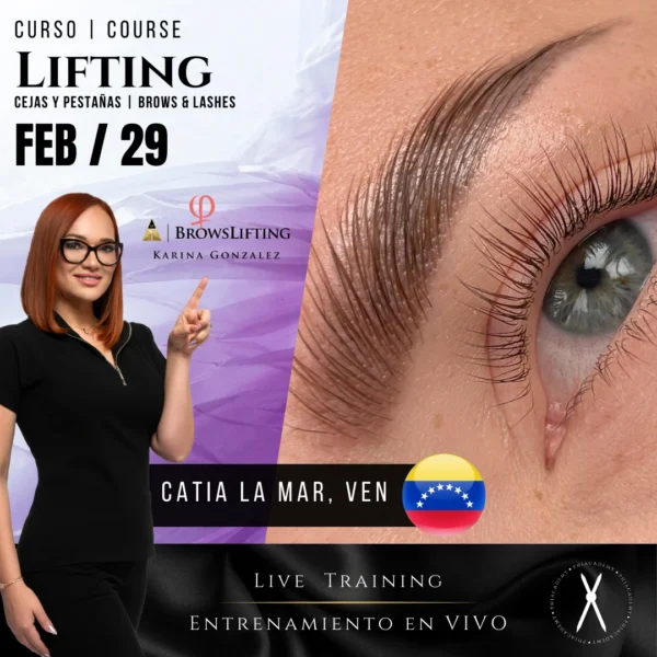 Curso: Lifting | Cejas y Pestañas | En Vivo | Catia la Mar, Venezuela | Feb, 29