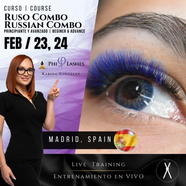 Curso: PhiLashes | Volumen Ruso Combo | En Vivo | Madrid, Spain | Feb 23 y 24