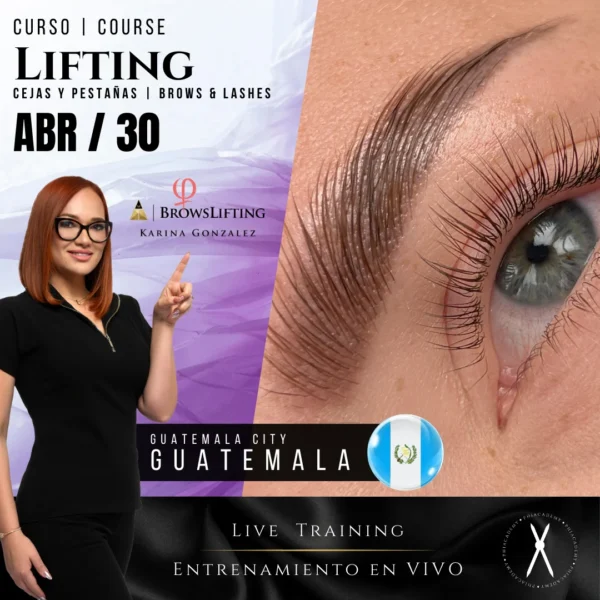 Curso: Lifting | Cejas y Pestañas | En Vivo | Guatemala City, Guatemala | Abr, 30