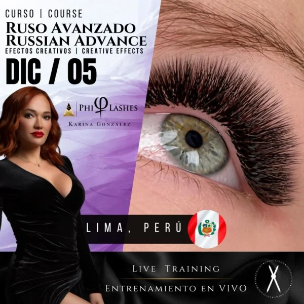 Curso: PhiLashes | Volumen Ruso Avanzado | En Vivo | Lima, Perú | Dic, 05
